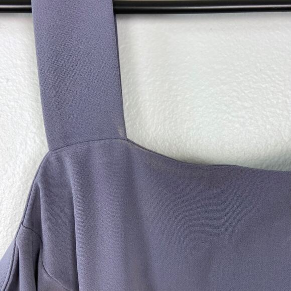 Loft Outlet Midi Sleeveless Slit Dress Blue Front Slit Fit & Flare Size 4 - Picture 3 of 12